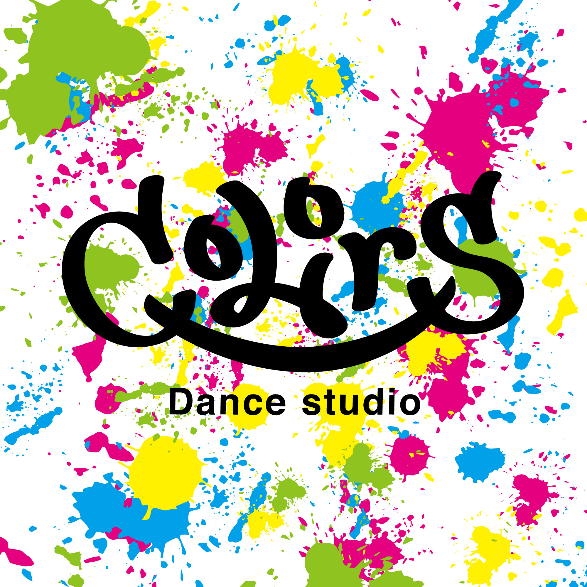 Dance studio colors ロゴ・ポスター・ショップカード